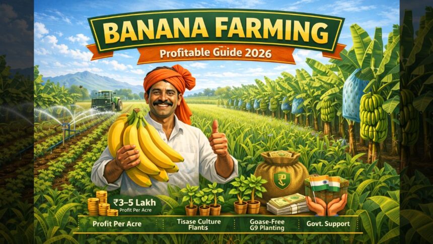 Banana Farming in India Complete Guide to Cost, Profit & Step-by-Step Cultivation (2026)