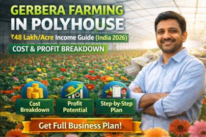 Gerbera Farming in Polyhouse