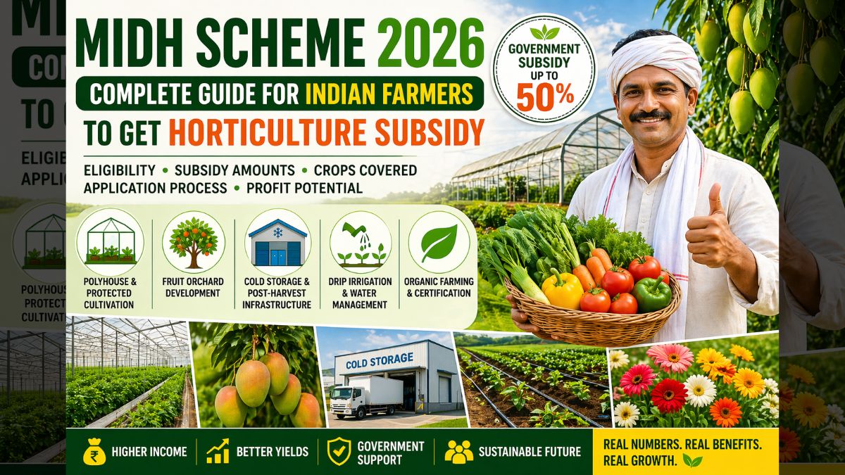MIDH Scheme 2026: Complete Guide for Indian Farmers to Get Government ...
