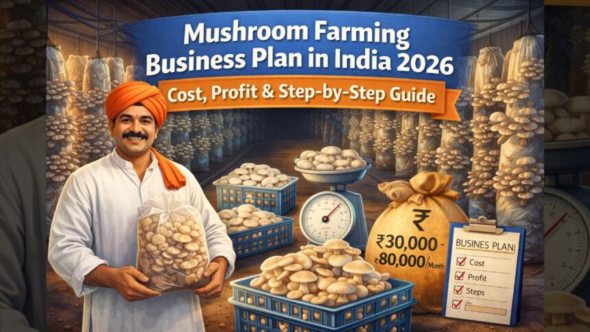 Mushroom Farming Business Plan in India 2026