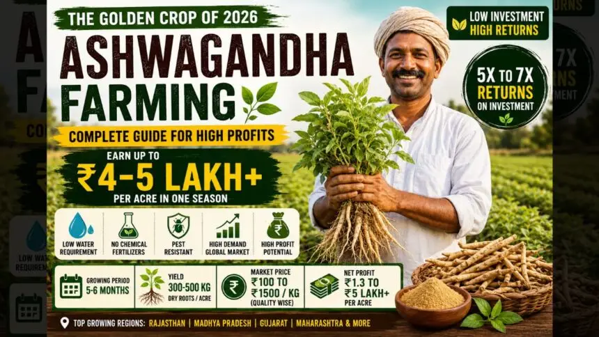 Ashwagandha Farming in India 2026