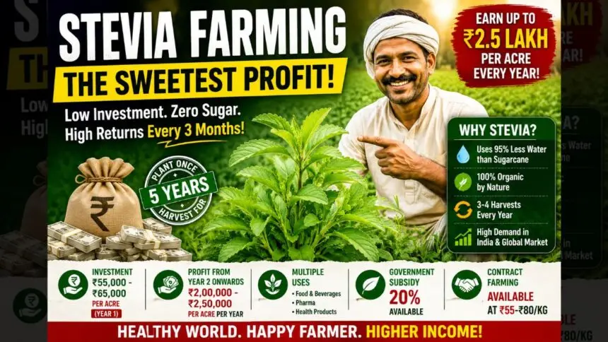 Stevia Farming in India 2026