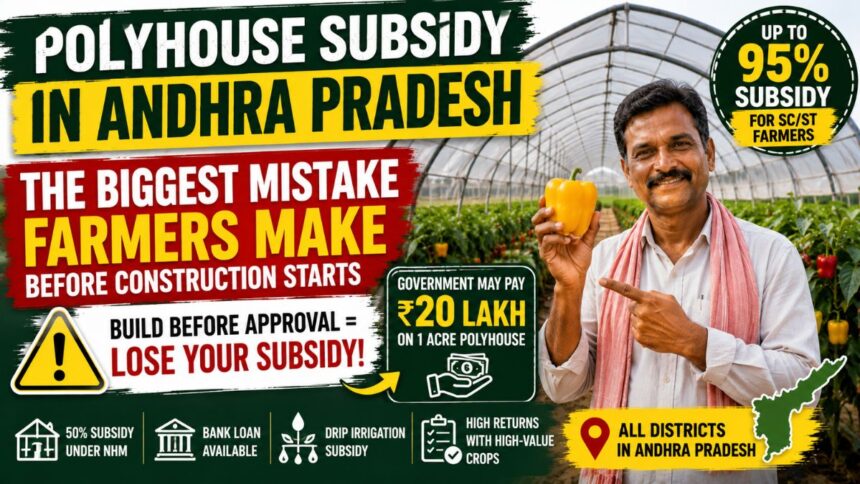 Polyhouse subsidy in Andhra Pradesh