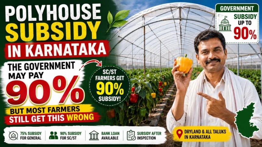 Polyhouse subsidy in Karnataka