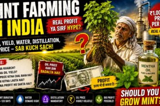 Mint Farming in India: The Real Profit, Water Cost & Mentha Oil Price Farmers Need to Know
