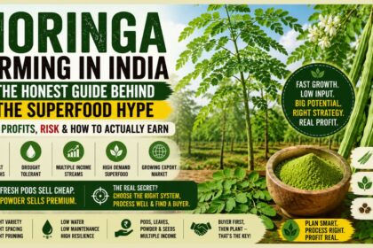 Moringa Farming in India: Real Profit, Cost, Yield & the Hype Explained